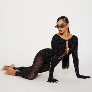Fashion nova black jumpsuit